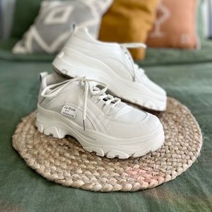 *SOLD* Ivory Platform Sneakers - Womens 8